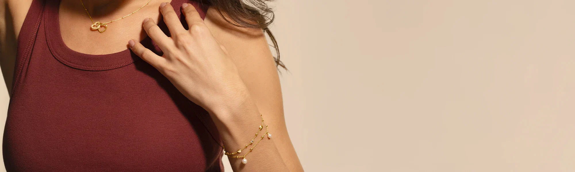 Bracelets à perle blanche — Femme