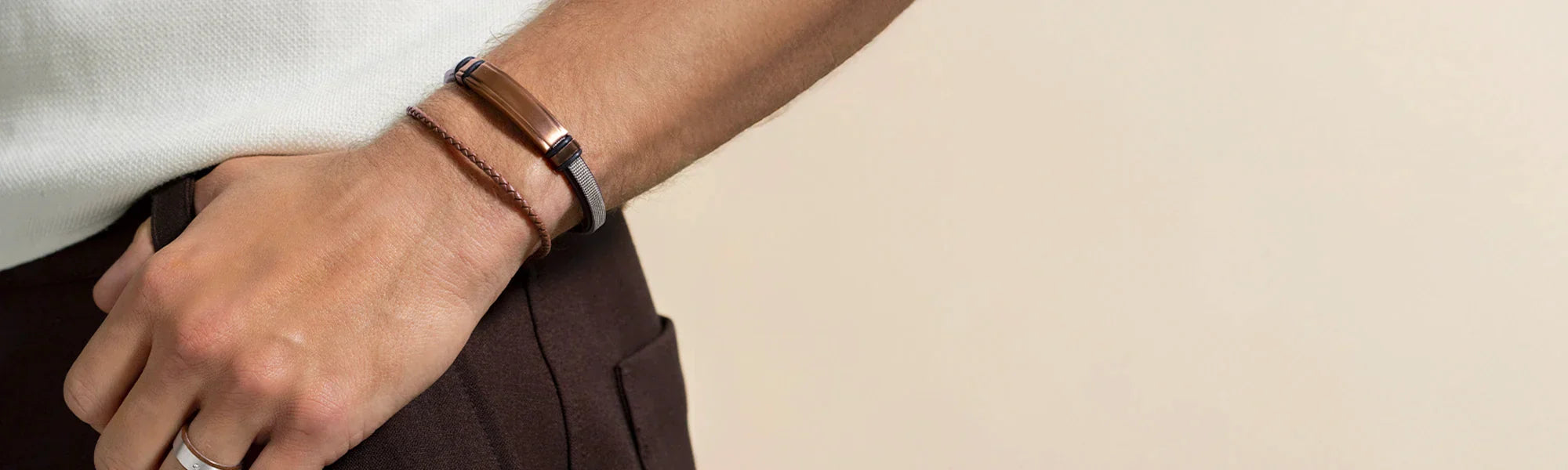 Bracelets larges — Homme