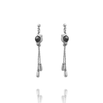 Boucles d'oreilles Argent 925 et hématites DUNE