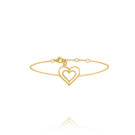 Bracelet argent massif doré PHILIA