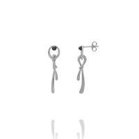 Boucles d’oreilles ETERNA – Argent et Hématite