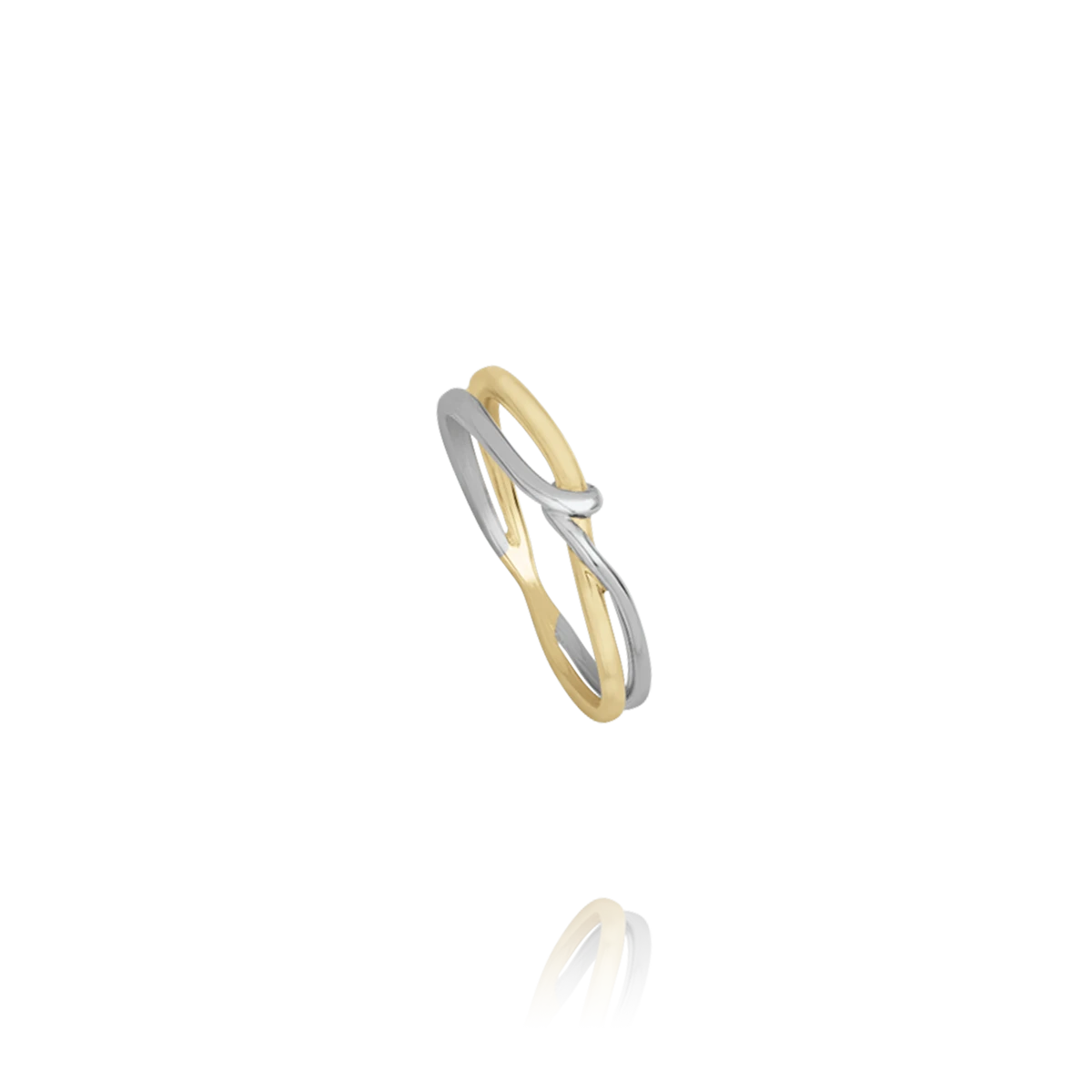 Bague ENTRELIA – Argent Bicolore