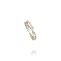 Bague ENTRELIA – Argent Bicolore