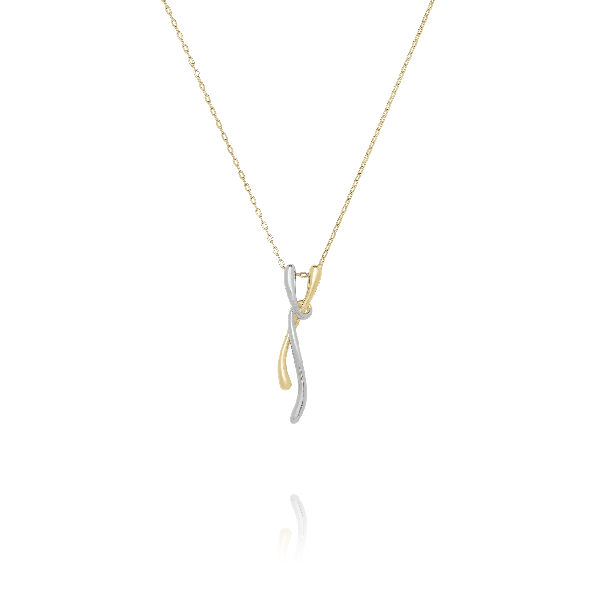 Collier ENTRELIA – Argent Bicolore
