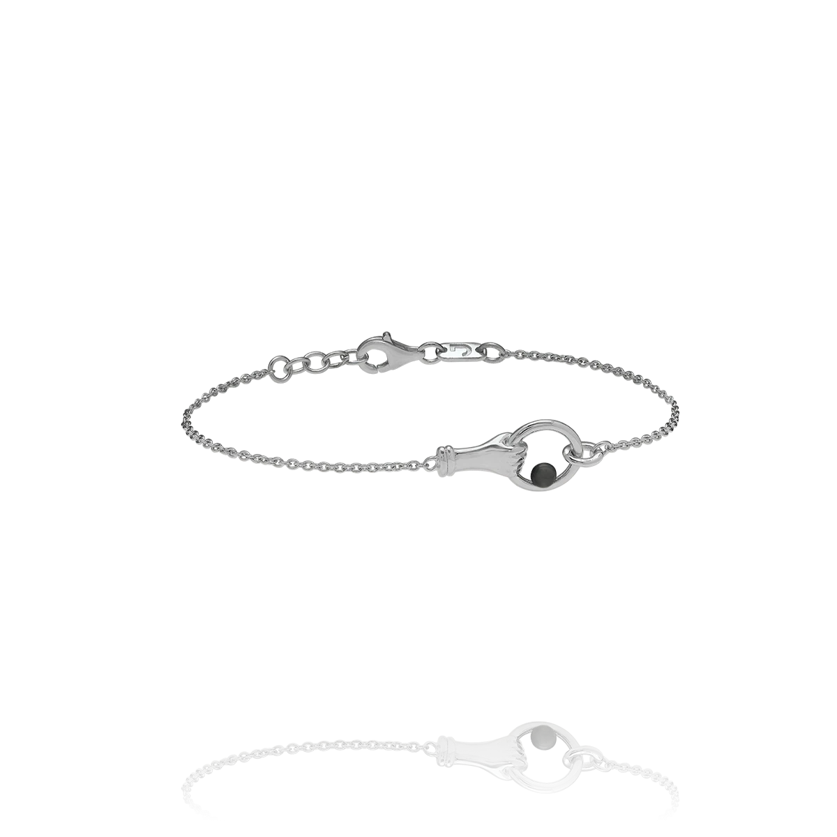 Bracelet MANEA – Argent et Hématite