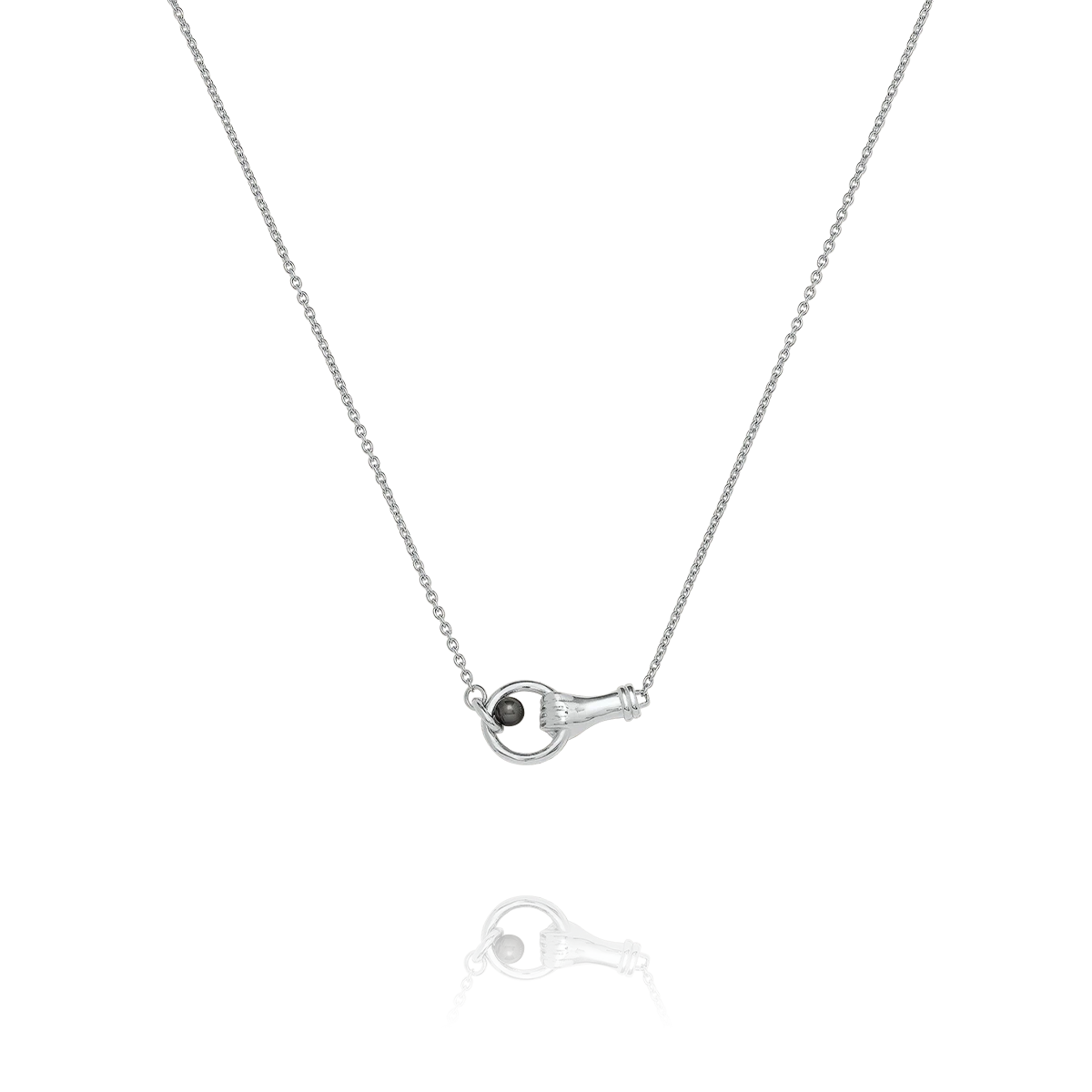 Collier MANEA – Argent et Hématite