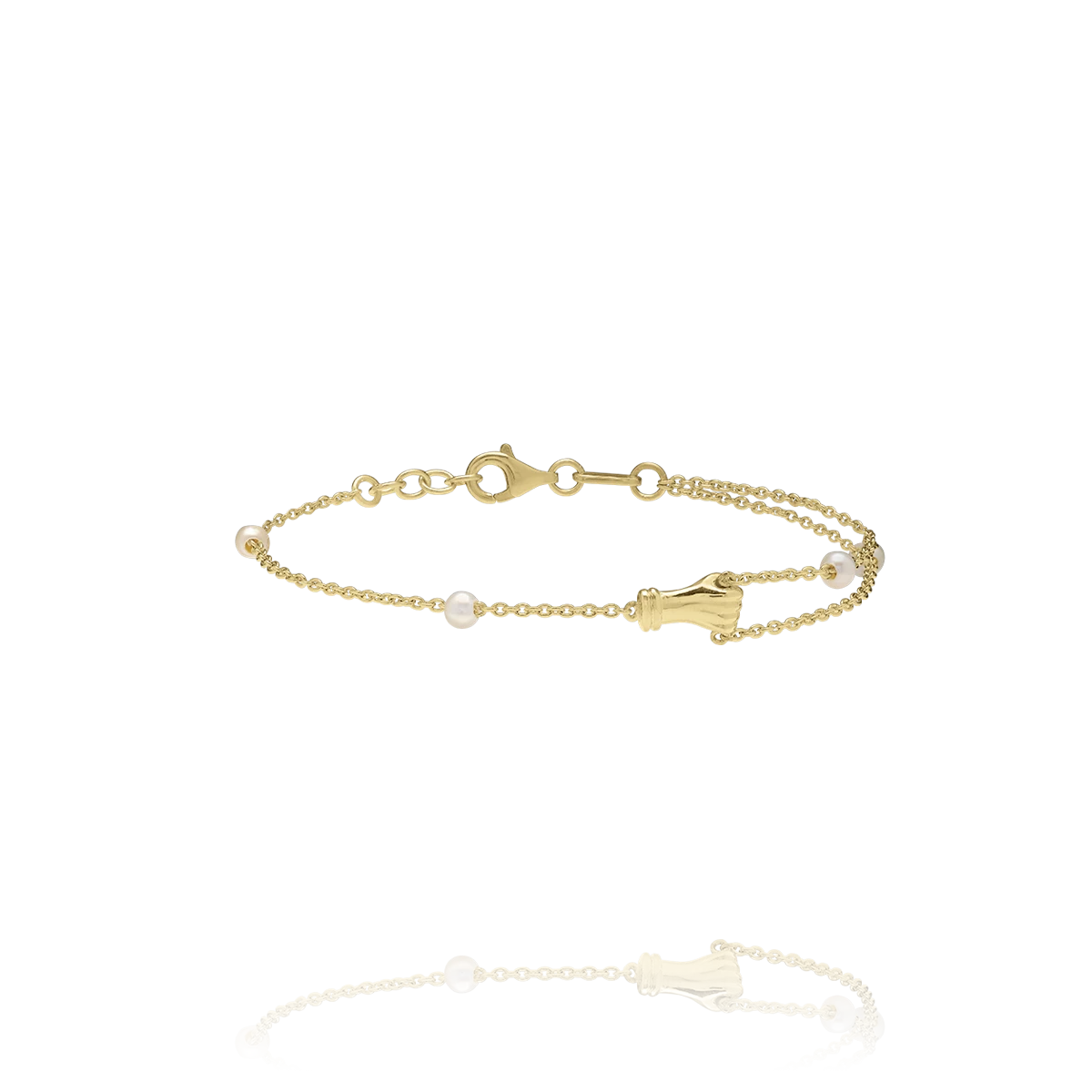 Bracelet MANEA –Argent Doré et Perles d’eau douce