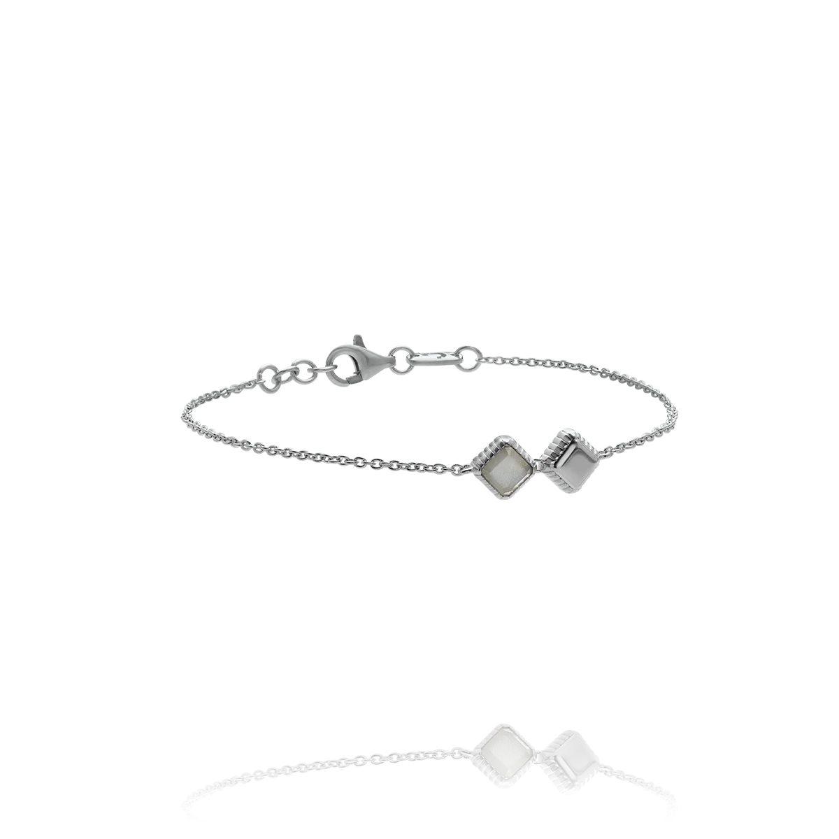 Bracelet MÉLIA - Pierre de Lune Grise