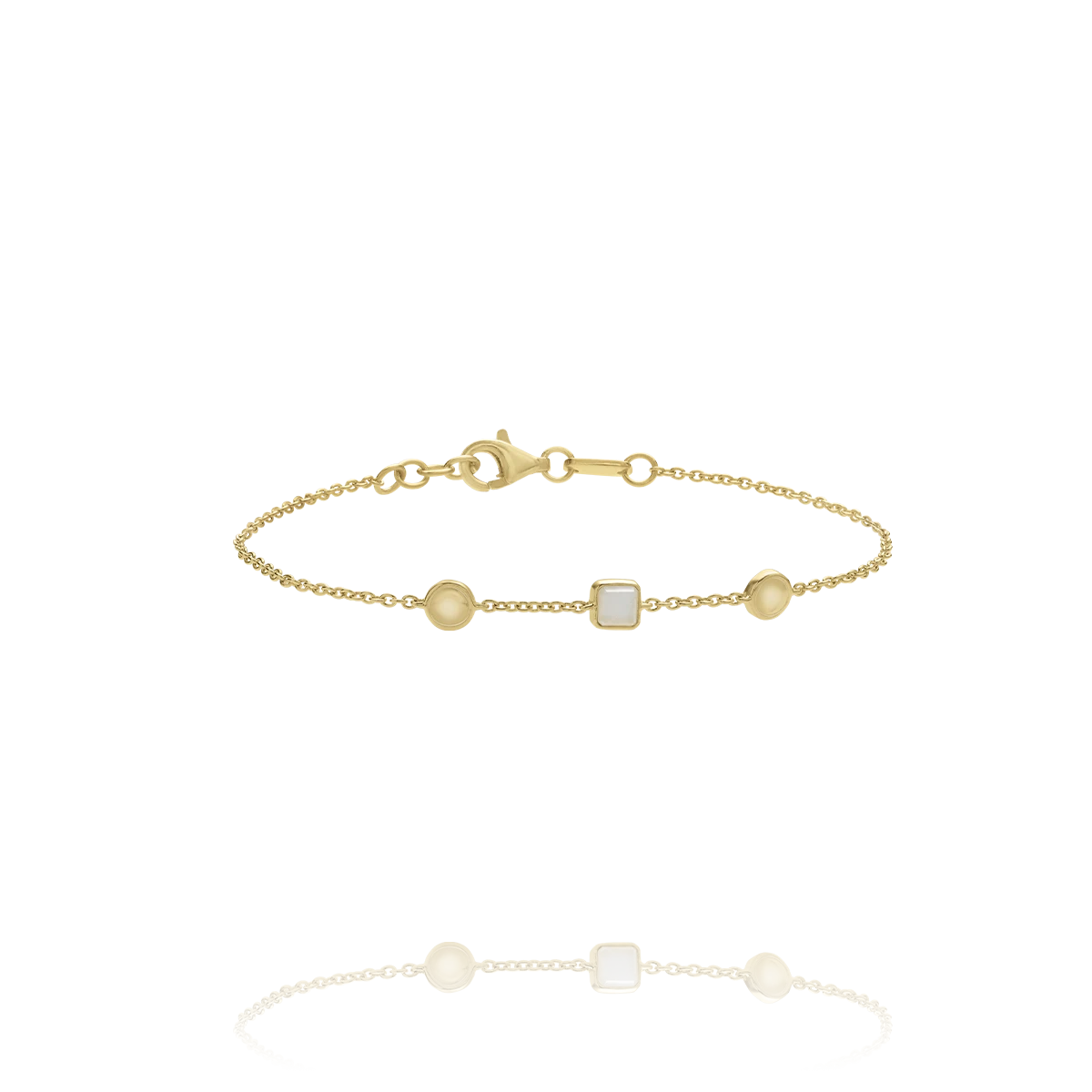Bracelet UNÉA - Pierre de Lune Blanche