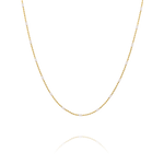 Collier doré et perles blanches AURORE