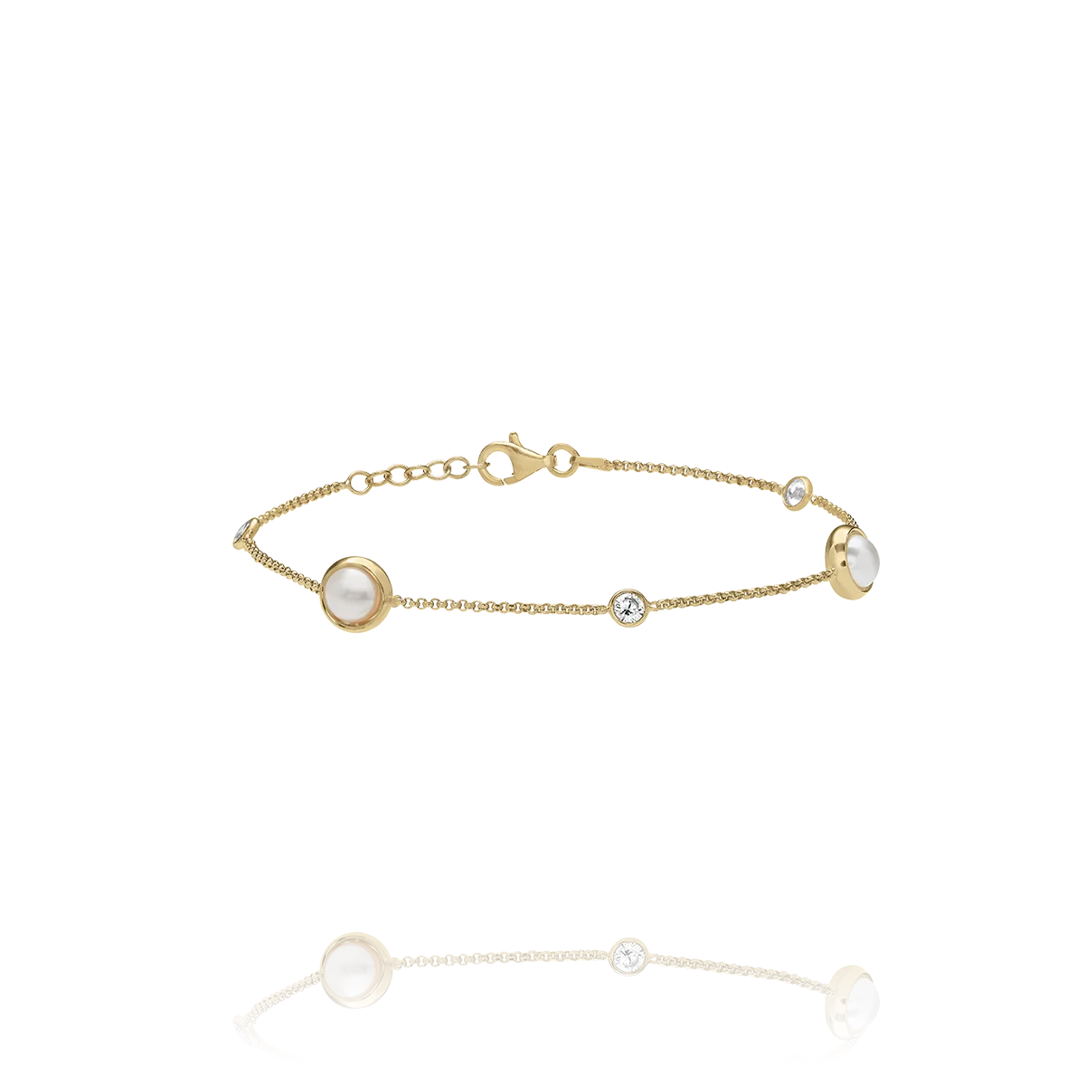 Bracelet LYSE - perles et zirconium