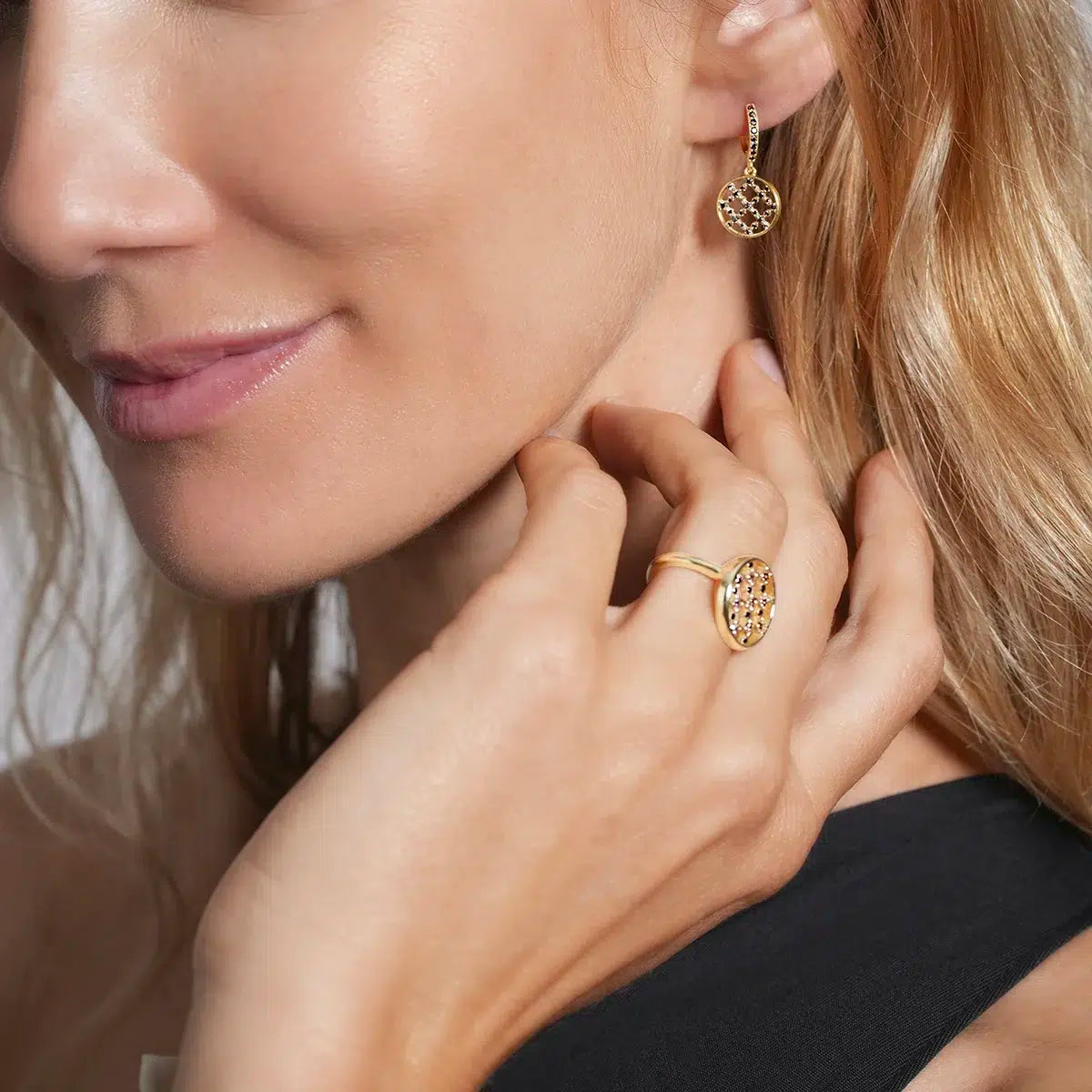 Boucles d'oreilles Dorées ISÉE
