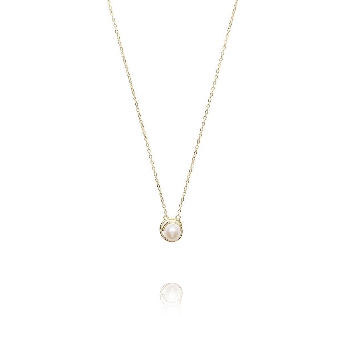 Collier LYSE - Argent Doré et Perle d’Eau Douce
