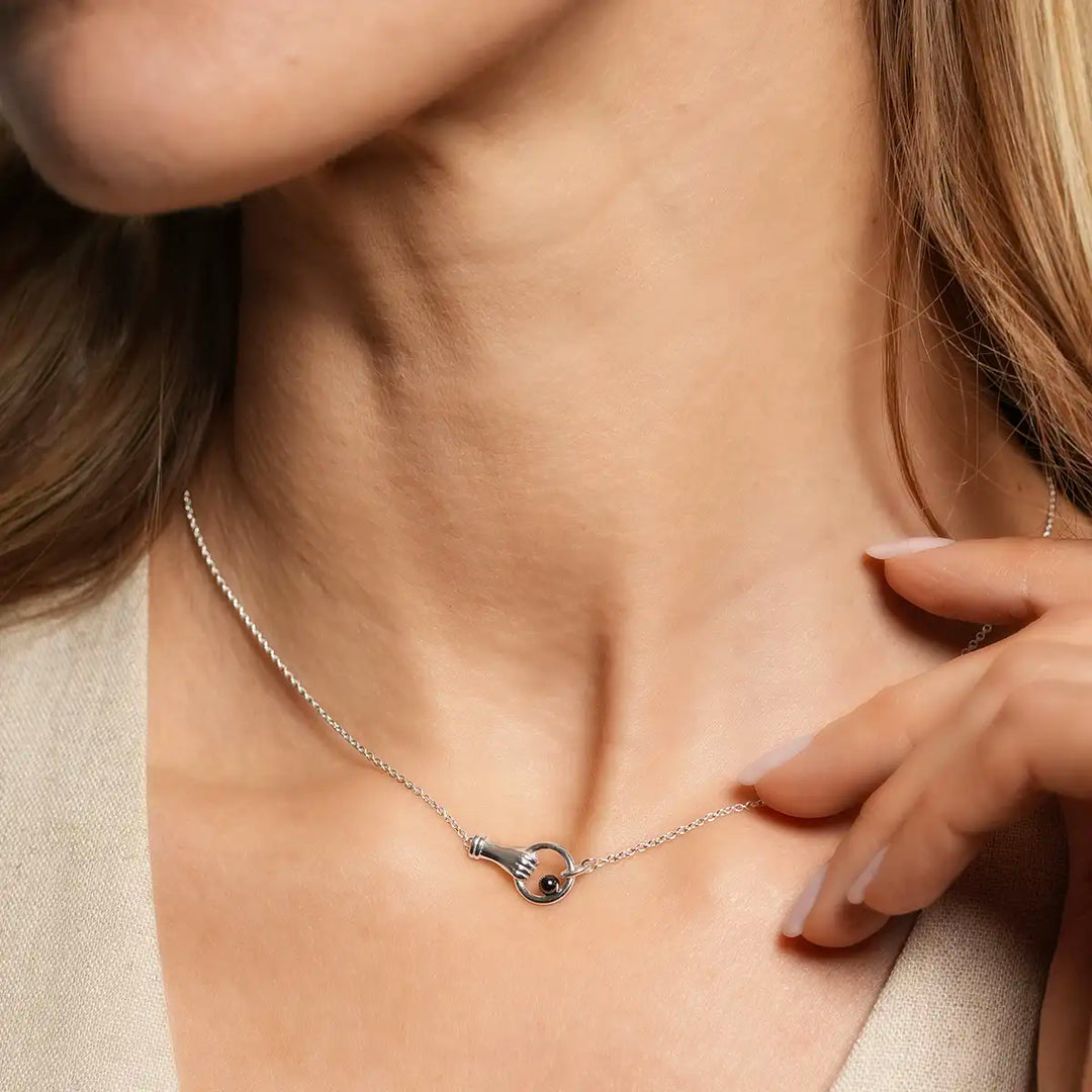 Collier MANEA – Argent et Hématite