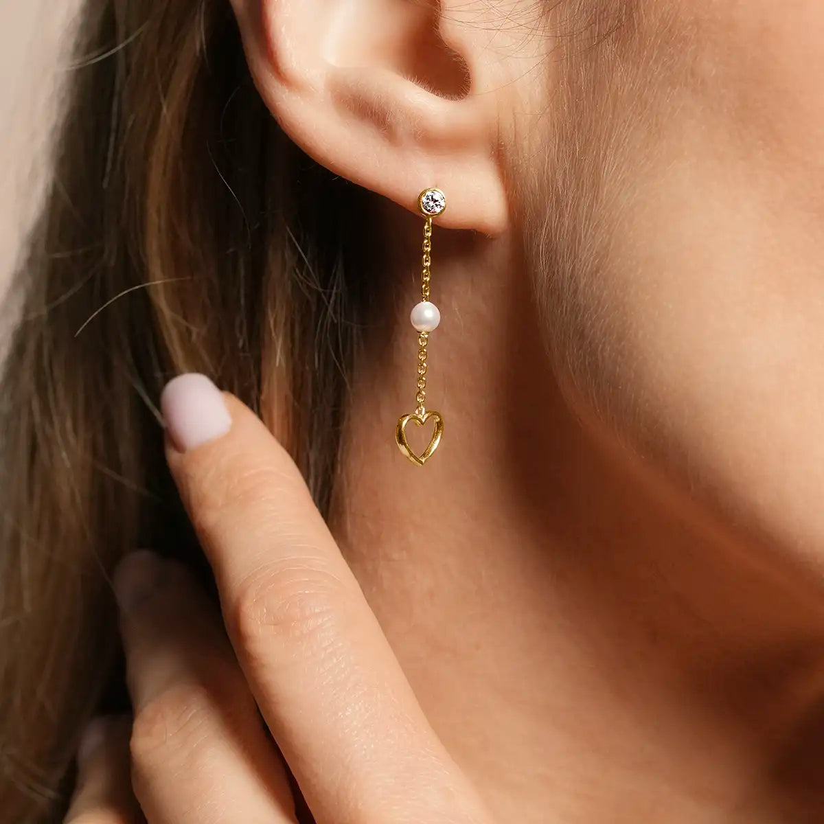 Boucles d’oreilles IDYLLE – Argent Doré