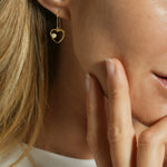 Boucles d'oreilles SATINE porté