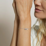 Bracelet MÉLIA - Pierre de Lune Grise porté