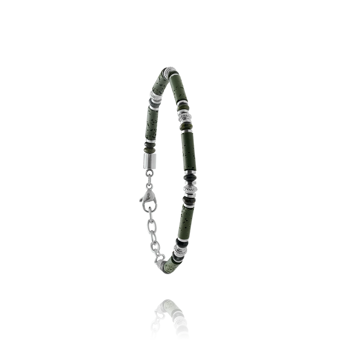 Bracelet EBENE pierre de lave