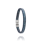 Bracelet Acier, acier pvd bleu ORION