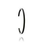 Jonc Acier pvd noir TENO