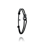 Bracelet TAÏGA anneaux noir