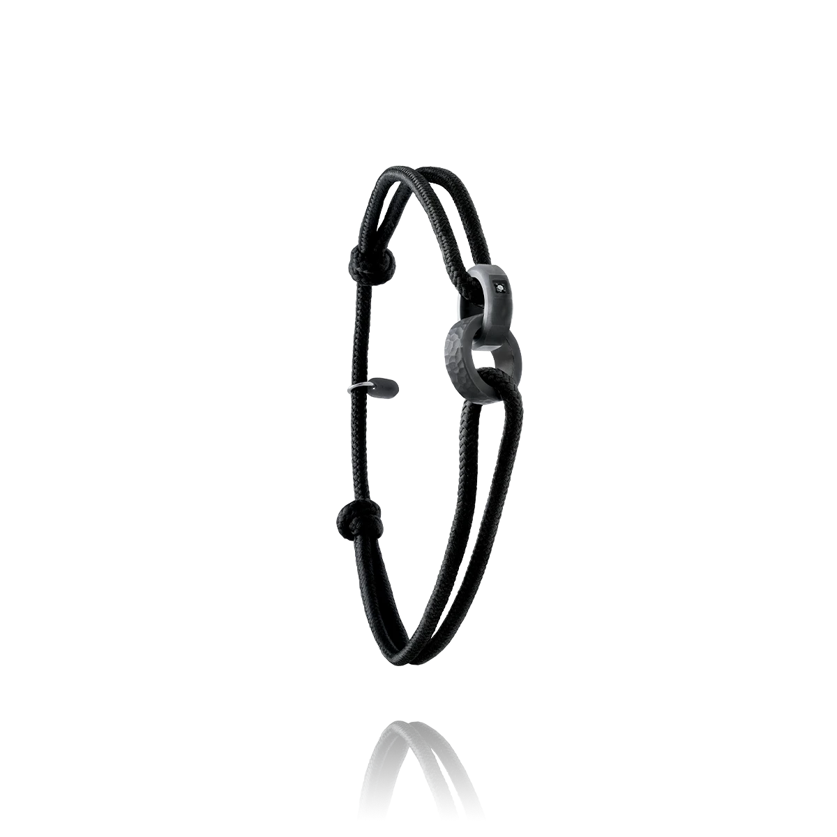 Bracelet TAÏGA anneaux noir