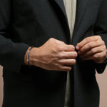 Bracelet NOREN brun porté