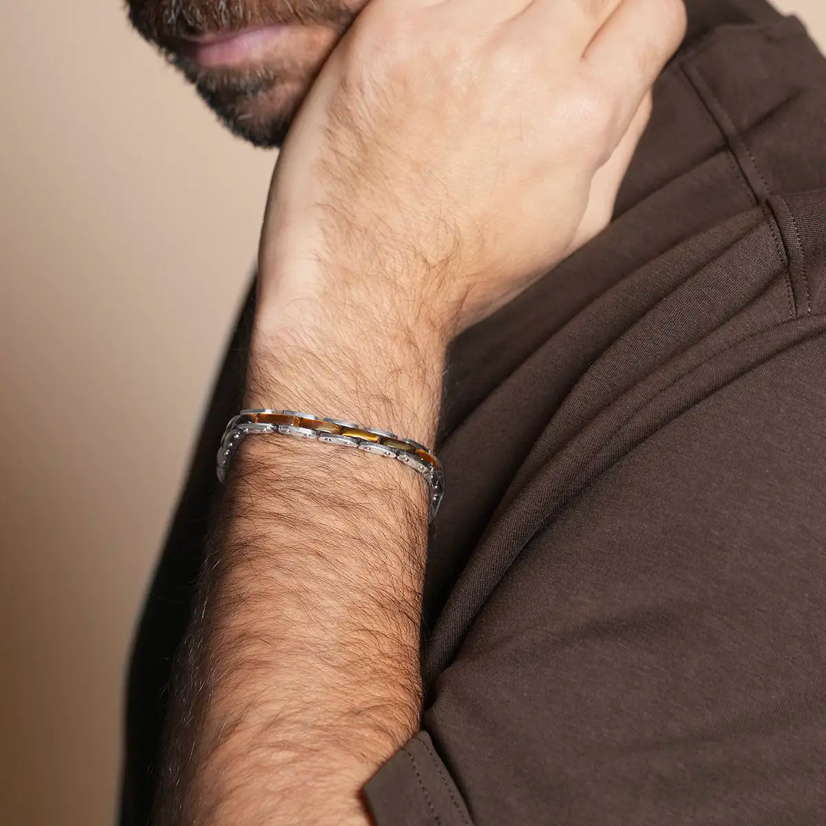 Bracelet LYRE œil de tigre