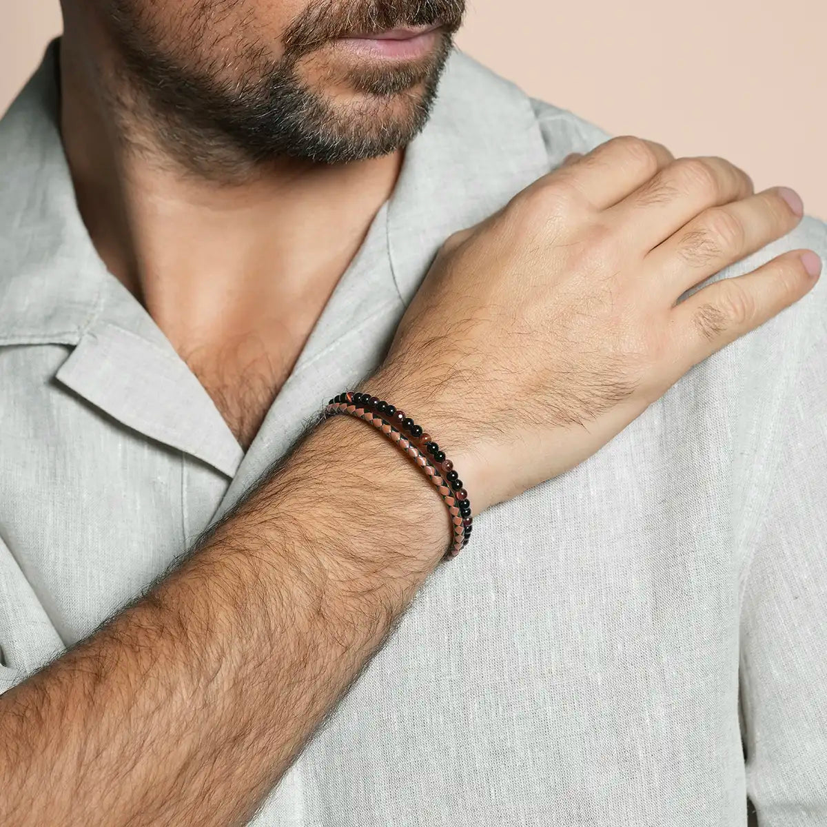 Bracelet LORES noir et brun