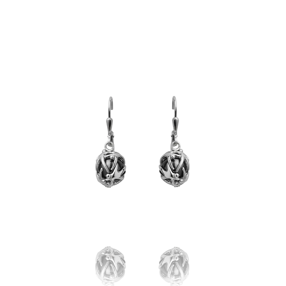 Boucles d'oreilles Argent 925 et hématites LANTIA