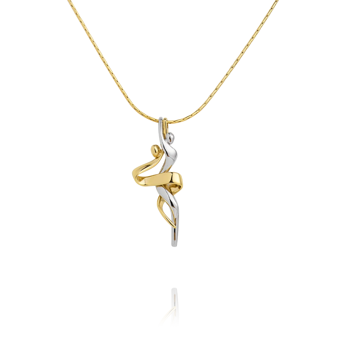 Collier métal bicolore TANGO