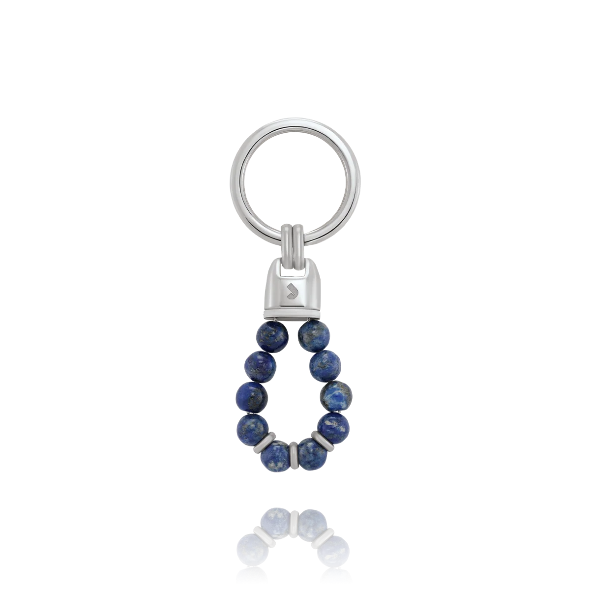 Porte-clé Acier et lapis lazuli MAUI